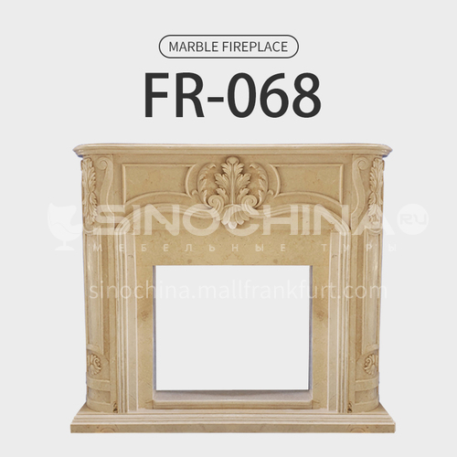 Natural stone European fireplace FR-068